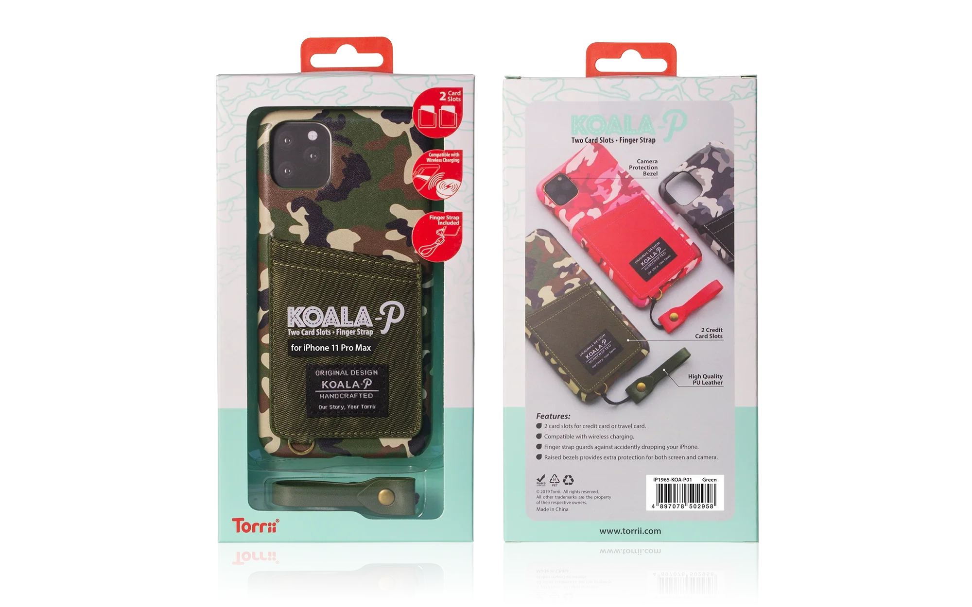 iPhone 11 Pro Max Torrii Koala Case - Green - Tashqila iPhone 11 Pro Max Torrii Koala Case - Green - Tashqila